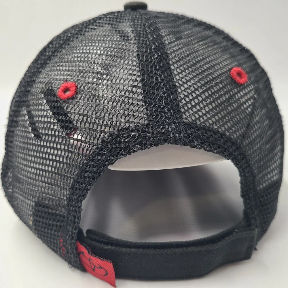 Toyota TRD Hat Adjustable Trucker Mesh‎ Black Red Toyota Racing Development Men